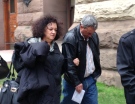 Alvaro David leaves Old City Hall with his common-law wife on Tuesday, April 16, 2013. (Tamara Cherry / CTV Toronto)