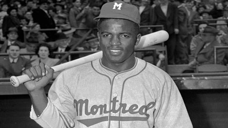 Montreal Royals Jackie Robinson poses in this April 18,1946 photo. This is where Jackie Robinson began his climb to the big leagues and history, where Pete Rose stroked his 4,000th hit, where the major leagues first put down roots outside the United States. Now the rich baseball history of Montreal may become only that _ history. (AP Photo/John J. Lent)