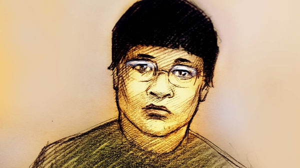 This sketch shows Qi Tan, 28, as she appeared in a Scarborough court on Tuesday, March 1, 2011.