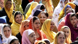In this file photo, women walk in the Vaisakhi parade in Vancouver, B.C., on Saturday April 10, 2010. (THE CANADIAN PRESS/Darryl Dyck)