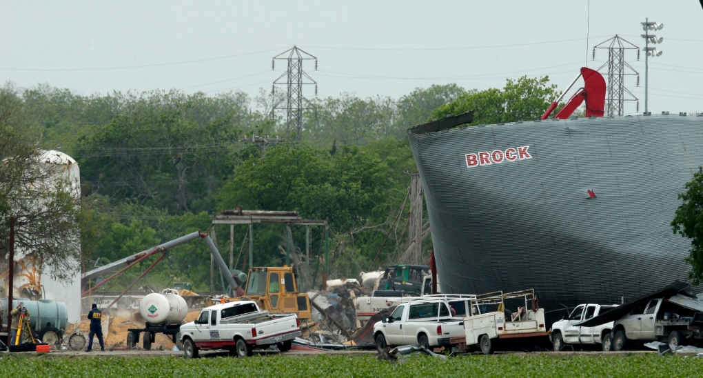Damage from West, Texas fertilizer explosion
