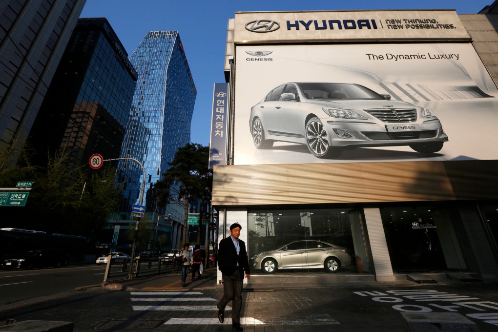 Hyundai dealership in downtown Seoul, South Korea