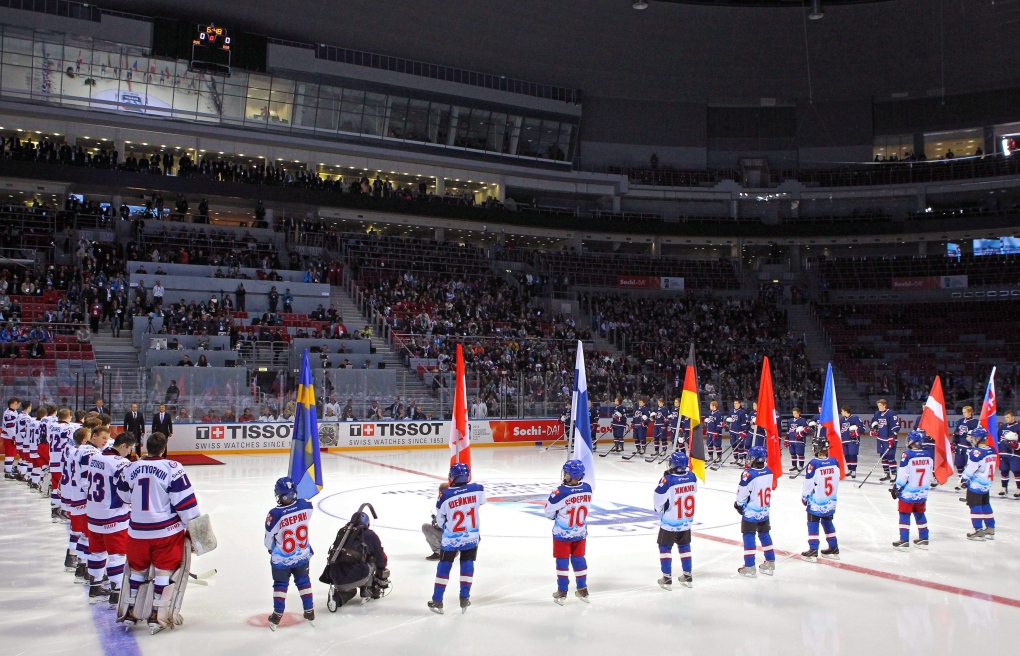 Ice arena in Sochi, Russia on April 18, 2013.