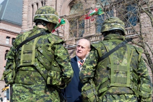 Prince Philip Honours Canadian Military Battalion