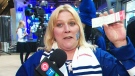 Carrie Nunnamaker won a pair of Toronto Maple Leafs tickets on Monday, April 29, 2013.