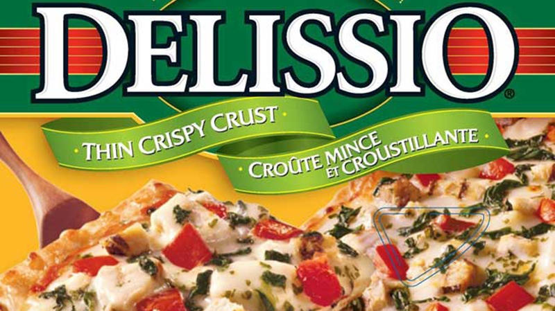Delissio brand pizza box