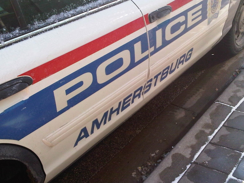 An Amherstburg police cruiser in Amherstburg, Ont., on Wednesday, March 13, 2013. (Melanie Borrelli / CTV Windsor)