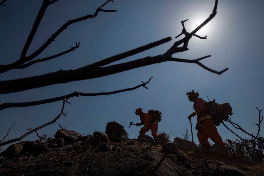 Fire crews in Point Mugu, Calif., May 4, 2013.