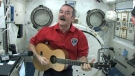 Chris Hadfield leads a singalong from space.