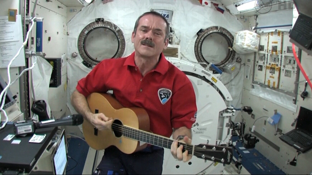Chris Hadfield performs from space