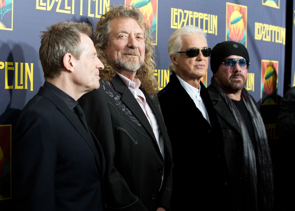 Led Zeppelin members on Oct. 9, 2012