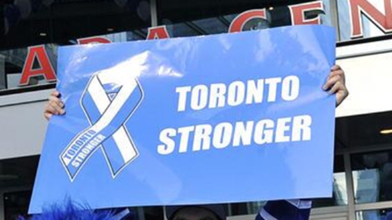 'Toronto Stronger' sign sparks anger