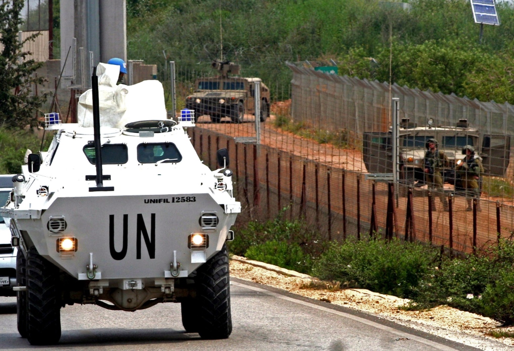 UN peacekeepers border