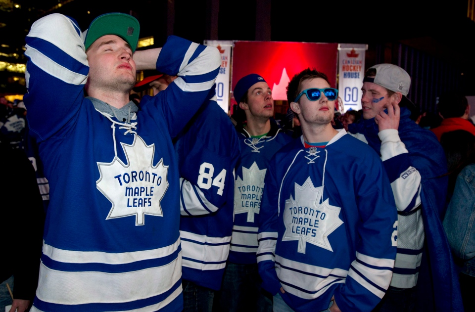 Leaf Fans Dismayed At Tense Game 7 Loss To Boston But Vow To Stay
