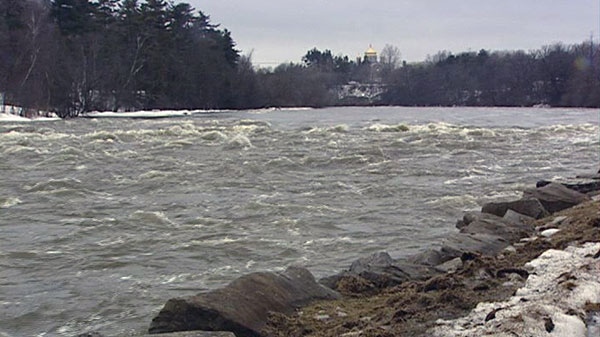 Warm temperatures have increased the waterflow on the Rideau River this week. The river is expected to be especially high over the weekend.