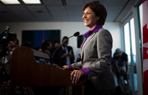 B.C. Premier Christy Clark smiles during a news conference at her office in Vancouver, B.C., on Wednesday, May 15, 2013. (Darryl Dyck / THE CANADIAN PRESS)