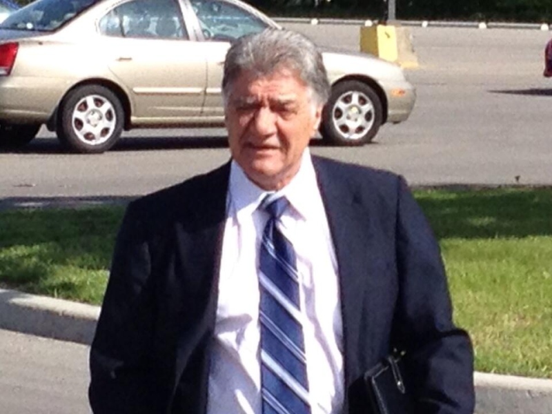 London Mayor Joe Fontana arrives at the courthouse in Milton, Ont. on Friday, May 17, 2013. (Daryl Newcombe / CTV London)