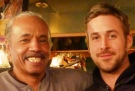 Larry D'Mongo (left) gets his picture taken with celebrity Ryan Gosling in Detroit, Mich. (Courtesy of Larry D'Mongo) 
