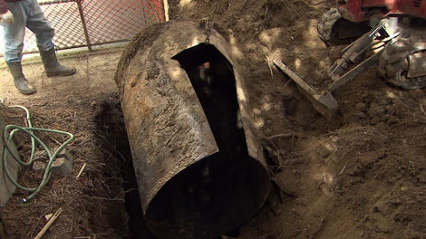 The business of removing oil tanks from B.C. backyards is not regulated. March 22, 2011. (CTV)