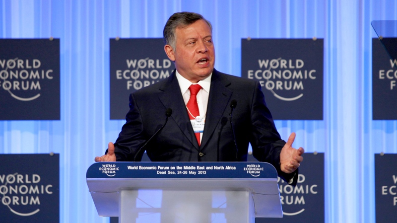 King Abdullah speaks at Economic Forum