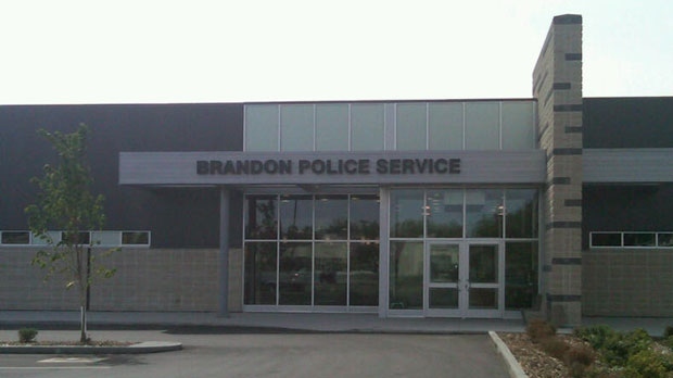 A file image shows Brandon's police station.