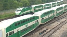A male victim has died after being struck by a GO Train Monday evening.