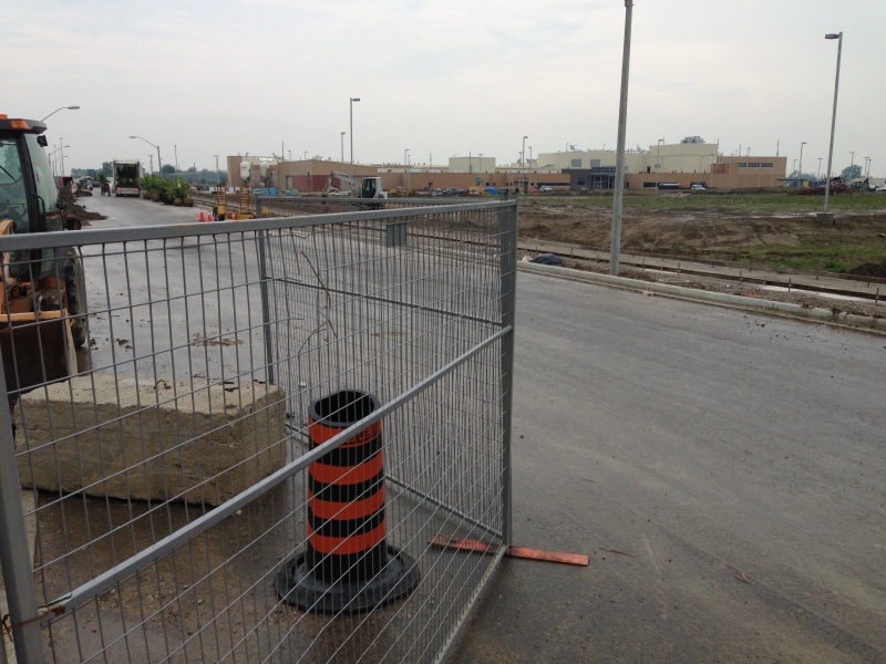 Emergency crews were called to the Southwest Detention Centre construction site. (Michelle Maluske / CTV Windsor)