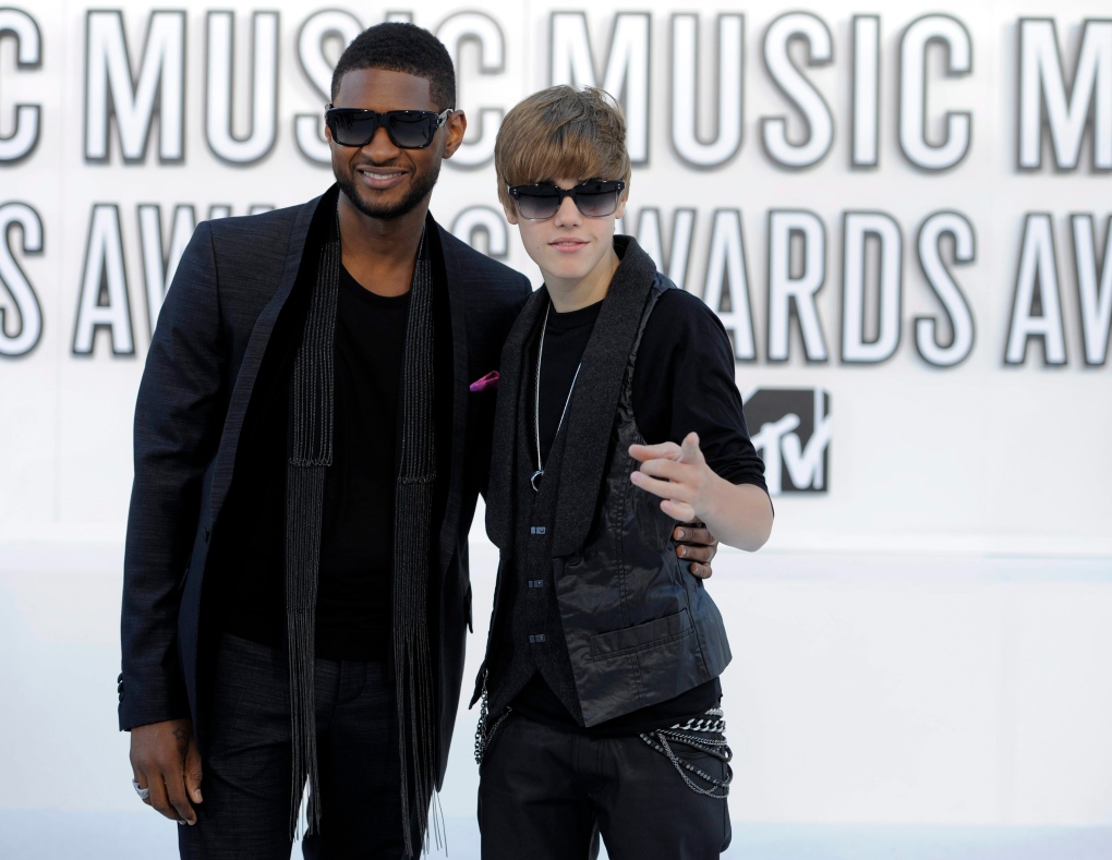 Usher and Bieber