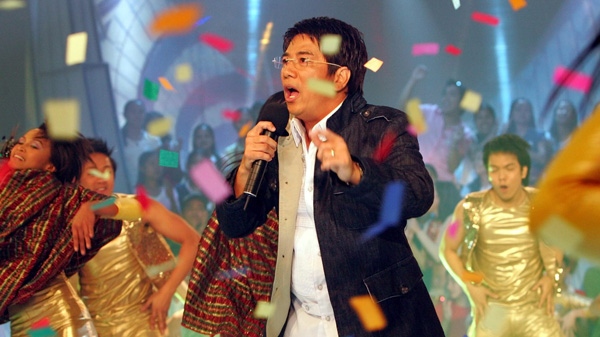 Televison host Willie Revillame during hte start of the game show Wowowee Saturday, March 11, 2006 in suburban Quezon City north of Manila. (AP Photo/Pat Roque)