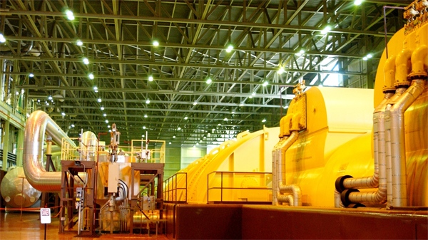 The Bruce B turbine hall is seen in this image courtesy Bruce Power.