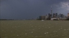 A dark cloud approaches Toronto after a  severe thunderstorm watch issued for the city on Friday, May 31, 13.
