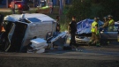  A man is dead following a serious collision at Cawthra Road and Eastgate Parkway in Mississauga Saturday, June 1, 2013.
