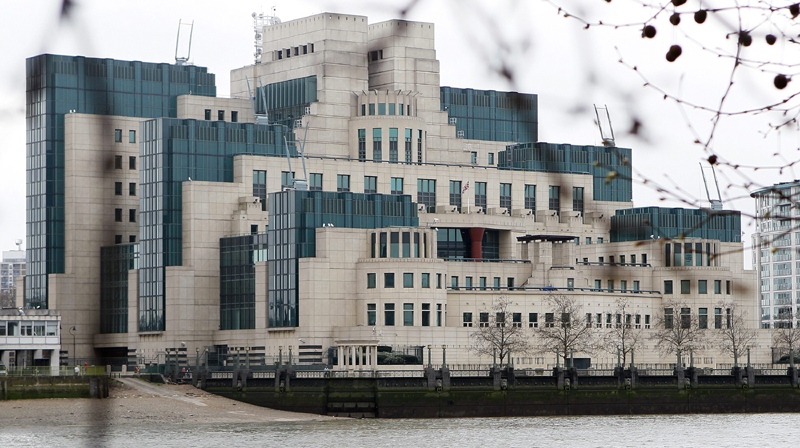 The headquarters of the British Secret Intelligence Service or MI6, is seen on the bank of the River Thames in London, Thursday, March, 31, 2011. (AP / Alastair Grant)