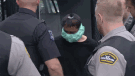 Christopher Kenneth Hutchinson arrives at Dartmouth provincial court on June 4, 2013. (CTV Atlantic)