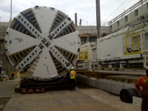 Eglinton Crosstown tunnel boring machine