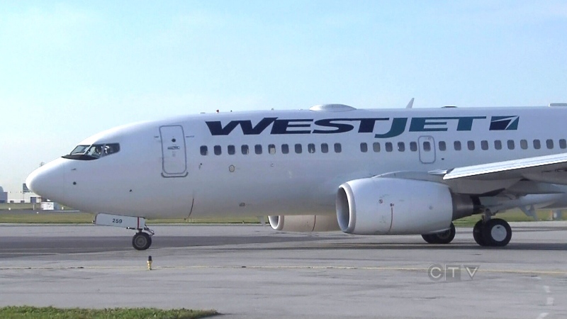 West Jet plane