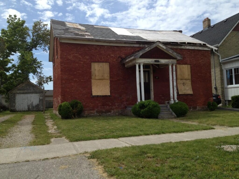 A home damaged in the 2011 tornado is seen in Goderich, Ont. on Wednesday, June 5, 2013. (Sean Irvine / CTV London)