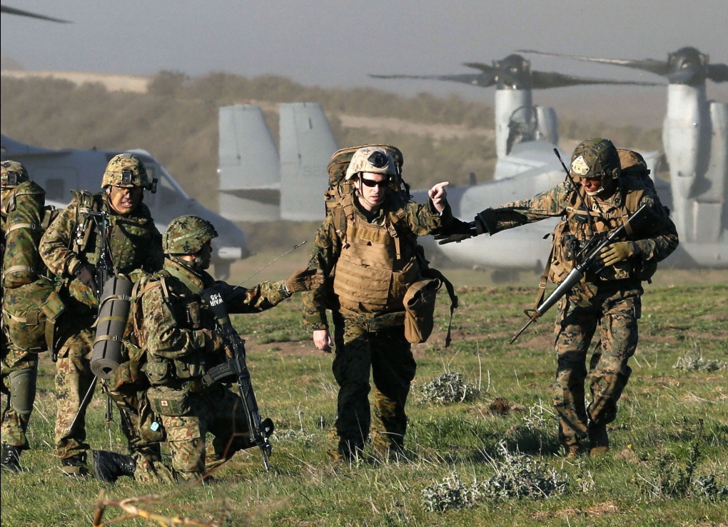 Japan holds military exercise in U.S.