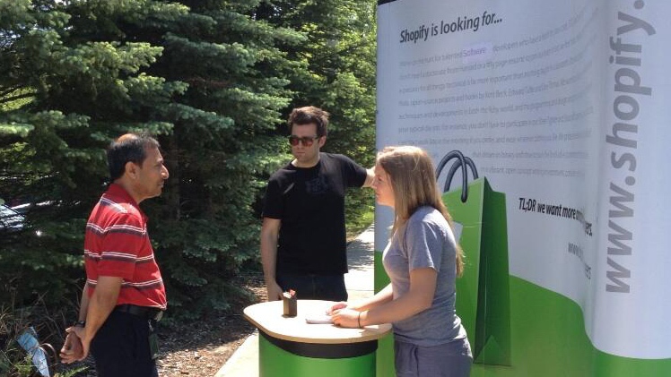 Shopify sets up job recruitment kiosk at IBM 