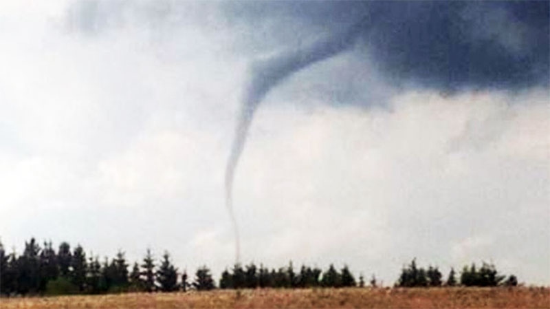 Tornado warning Edmonton