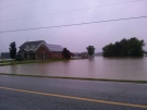 Heavy rainfall caused flooding at Lucier Estates in McGregor, Ont., on Thursday, June 13, 2013. (AM800)