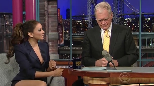 Eva Longoria appears on 'The Late Show with David Letterman'   