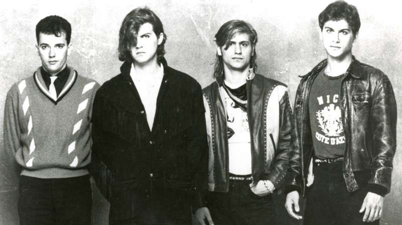 Men Without Hats, the Montreal band which broke big in the 1980s with 'The Safety Dance' and 'Pop Goes the World,' is hitting the road for the first time in two decades. Alan McCarthy (left to right), Ivan Doroschuk, Stefan Doroschuk and Colin Doroschuk of Men Without Hats are shown in an undated handout photo.
