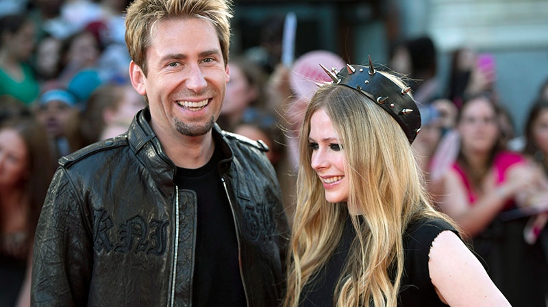 Chad Kroeger and Avril Lavigne pose on the red carpet during the 2013 Much Music Video Awards in Toronto on Sunday, June 16, 2013. (Nathan Denette / THE CANADIAN PRESS)
