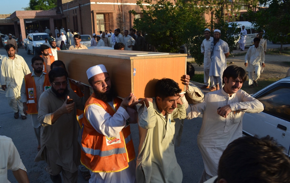 Suicide bombing at Pakistan funeral