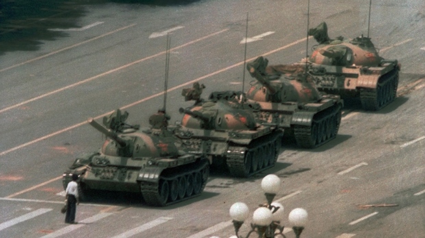 Cangan Blvd., Beijing, Tiananmen Square, 1989