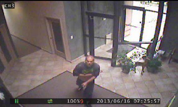 Crime Stoppers has released this photo of a man wanted in connection with a break-in at Deerbrook Realty.