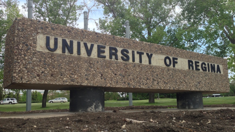 A University of Regina sign is seen in this file photo.