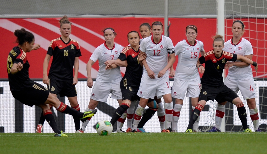 Canada's women's soccer team loses to Germany 
