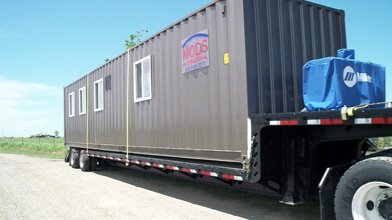 Shipping container doubles as a home